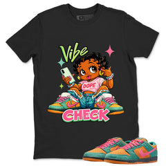 Vibe Check Graphic Tee, Shirt to Match SB Dunk Green Noise, SB Dunk Green Noise Watermelon Unisex Shirt