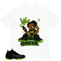 Vibe Check Shirt - Match Air Foamposite One Black Volt