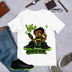 Vibe Check Shirt - Match Air Foamposite One Black Volt