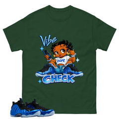Vibe Check Shirt - Match Air Foamposite One Royal