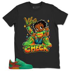 Vibe Check Shirt - Match Air Force 1 Stadium Green Crimson