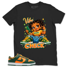 Vibe Check Shirt - Match Green Dunk Low Miami Hurricanes
