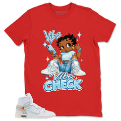 Vibe Check Shirt - Match Virgil Abloh x Air Jordan 1 Alaska