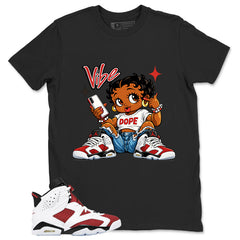 Vibe Check Shirt - Match White Air Jordan 6 Carmine