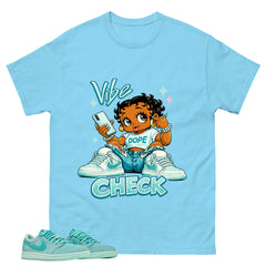 Vibe Check Shirt - Match Womens Air Jordan 1 Washed Teal