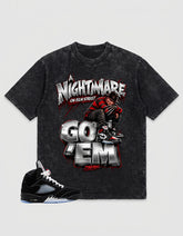 Washed T-shirt to Match Metallic Reimagined 5s - Nightmare On Elm Street Graphic