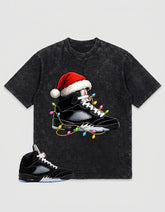 Washed T-shirt to Match Metallic Reimagined 5s - Kickmas Graphic