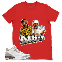Violet Ore Raised By Women 3s Zadago Shirt Daaamn Sneaker Graphic