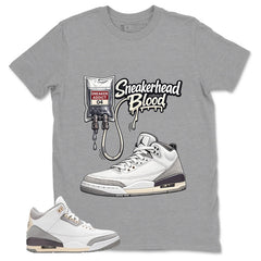 Violet Ore Raised By Women 3s Zadago Shirt Sneakerhead Blood Graphic