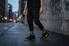 Voltage Sneaker Match Socks – Foamposite Pro Inspired Mid-Calf Crew Socks