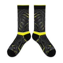 Voltage Sneaker Match Socks – Foamposite Pro Inspired Mid-Calf Crew Socks