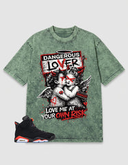 Washed T-shirt Dangerous Lover | Zadago