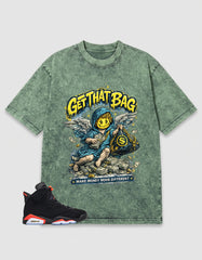 Washed T-shirt Get That Bag | Zadago