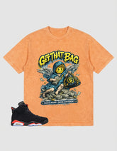 Washed T-shirt Get That Bag | Zadago