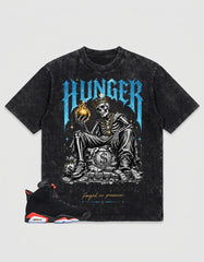 Washed T-shirt Hunger Built The Throne | Zadago