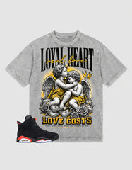Washed T-shirt Loyal Heart | Zadago