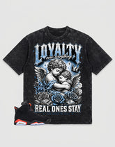Washed T-shirt Loyalty, Real Ones Stay | Zadago