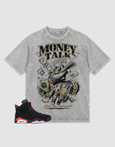 Washed T-shirt Money Talk | Zadago
