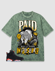 Washed T-shirt Paid In Pressure | Zadago