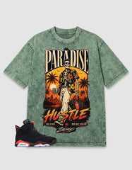 Washed T-shirt Paradise Hustle | Zadago