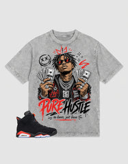 Washed T-shirt Pure Hustle | Zadago