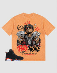 Washed T-shirt Pure Hustle | Zadago