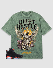 Washed T-shirt Quiet Hustle | Zadago