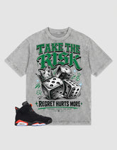 Washed T-shirt Take The Risk | Zadago