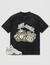 Grey Photon Dust 4s Zadago Washed Shirt - Anti Social Graphic