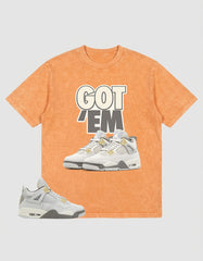 Grey Photon Dust 4s Zadago Washed Shirt - Got 'Em Sneakear Graphic