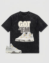Grey Photon Dust 4s Zadago Washed Shirt - Got 'Em Sneakear Graphic