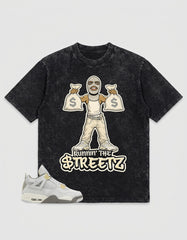 Grey Photon Dust 4s Zadago Washed Shirt - Runnin' The Street Graphic