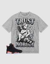 Washed T-shirt Trust Nobody | Zadago