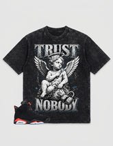 Washed T-shirt Trust Nobody | Zadago