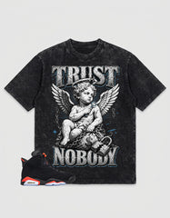 Washed T-shirt Trust Nobody | Zadago