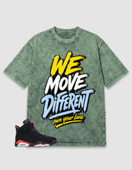 Washed T-shirt We Move Different | Zadago
