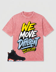 Washed T-shirt We Move Different | Zadago