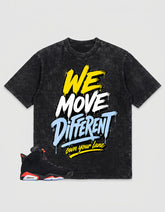 Washed T-shirt We Move Different | Zadago
