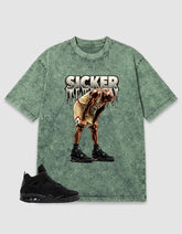 Washed Tee to Match Black Cat 4s - Sicker Shirt