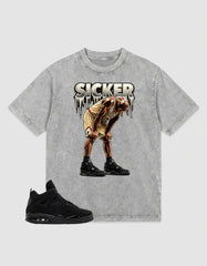 Washed Tee to Match Black Cat 4s - Sicker Shirt