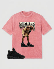 Washed Tee to Match Black Cat 4s - Sicker Shirt