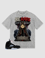 Washed T-shirt to Match Metallic Reimagined 5s - Be Rare Graphic