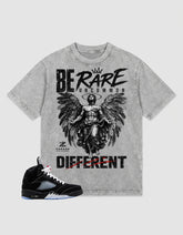 Washed T-shirt to Match Metallic Reimagined 5s - Be Rare Uncommon Different Graphic