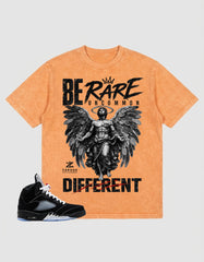 Washed T-shirt to Match Metallic Reimagined 5s - Be Rare Uncommon Different Graphic