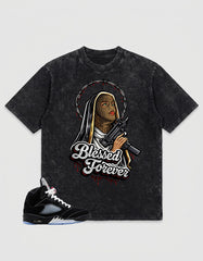 Washed T-shirt to Match Metallic Reimagined 5s - Blessed Forever Graphic