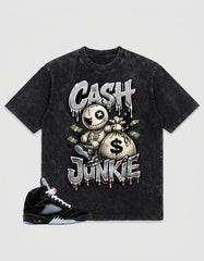Washed T-shirt to Match Metallic Reimagined 5s - Cash Junkie Graphic