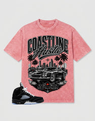 Washed T-shirt to Match Metallic Reimagined 5s - Coastline Hustle Graphic