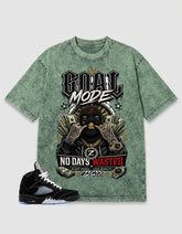 Washed T-shirt to Match Metallic Reimagined 5s - Goal Mode Graphic
