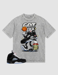 Washed T-shirt to Match Metallic Reimagined 5s - Got Em Bread Graphic