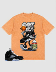 Washed T-shirt to Match Metallic Reimagined 5s - Got Em Bread Graphic
